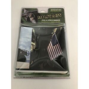 Brewster Military Peel & Stick Border Kid Room 5in x 12ft New PS96311 Green Camo